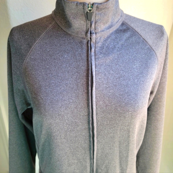 All Sport Full Zip Jacket Lightweight Womens Size Medium Gray Inside Pockets - Picture 2 of 9